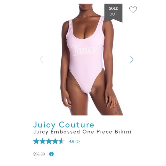 Juicy couture sexy high leg swimsuit - Picture 2 of 6